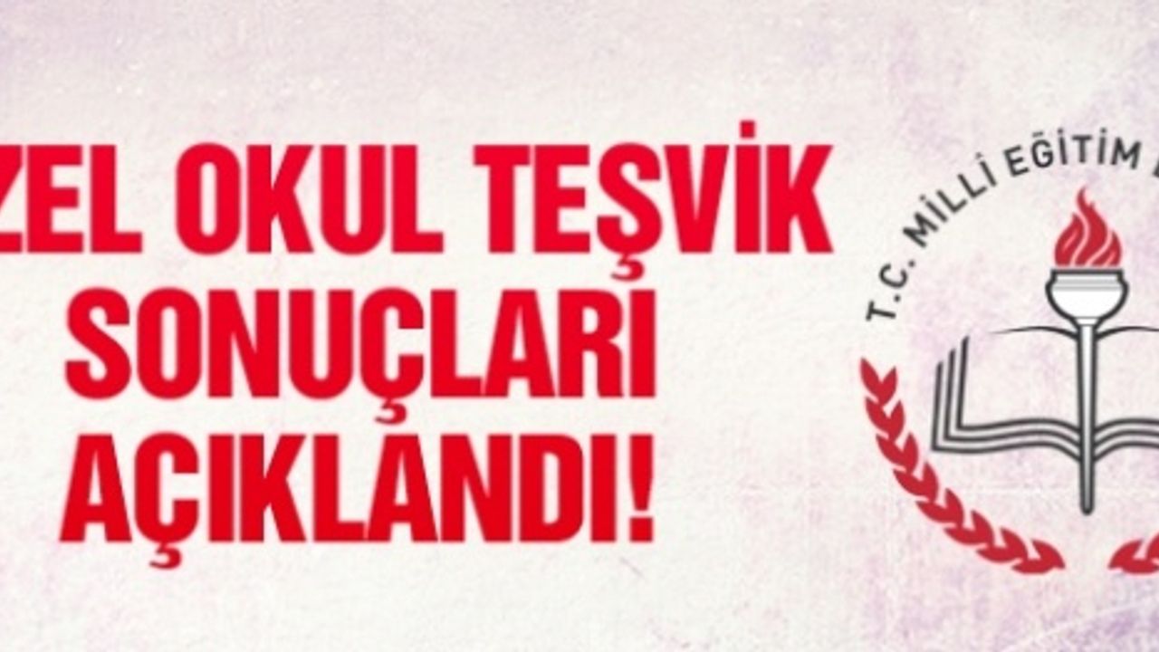 MEB özel okul teşvik (burs) sonuçları açıklandı!