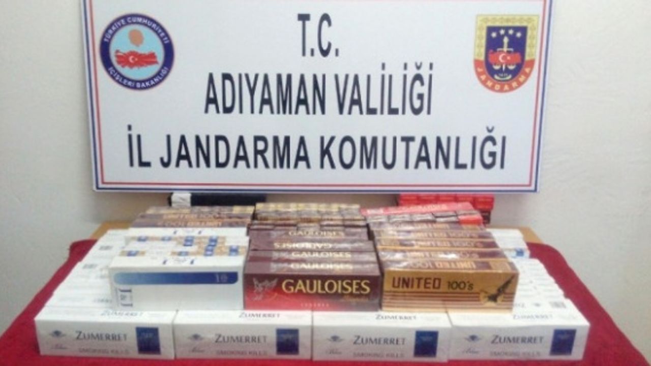 250 paket kaçak sigara ele geçirildi.