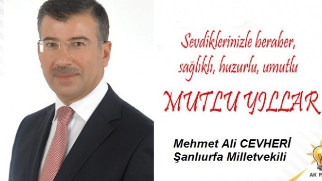 Cevheri,"yeni umutlarla, yeni heyecanlarla, hep birlikte yeni bir yıla hazırlanıyoruz."