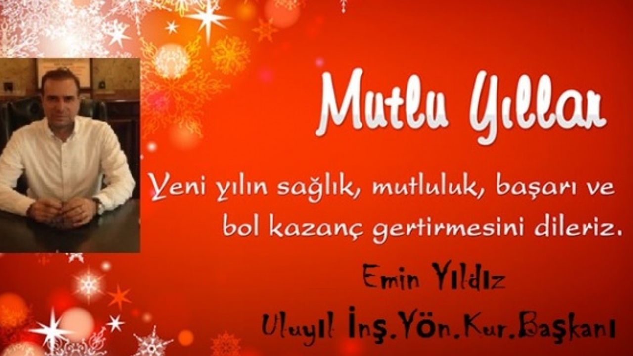Yıldız,"Yeni Yılda Sağlık,Mutluluk ve Esenlikler Dilerim"