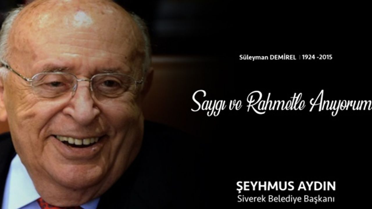 Siverek Belediye Başkanı Aydın "saygı ve rahmetle anıyorum"