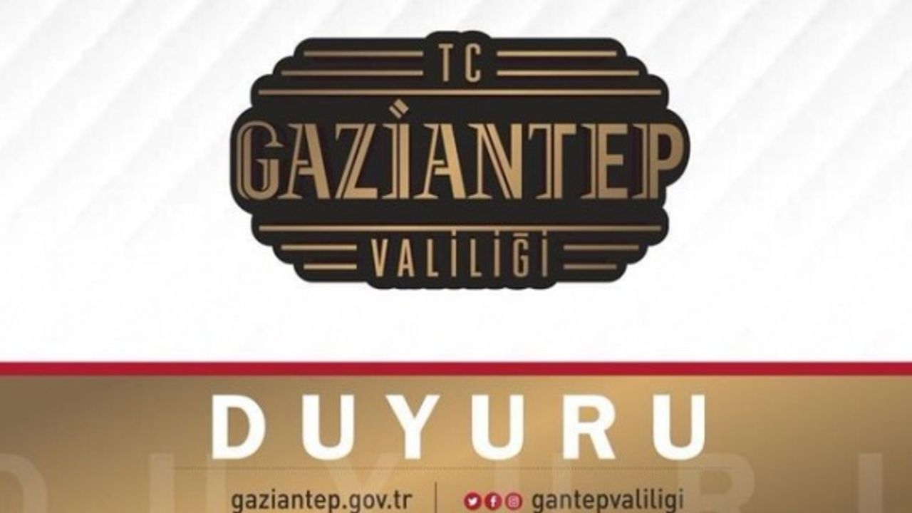 Gaziantep Valiliği "yeni uygulamaya 2 Mart 2021 Salı günü itibariyle başlanabilecektir"