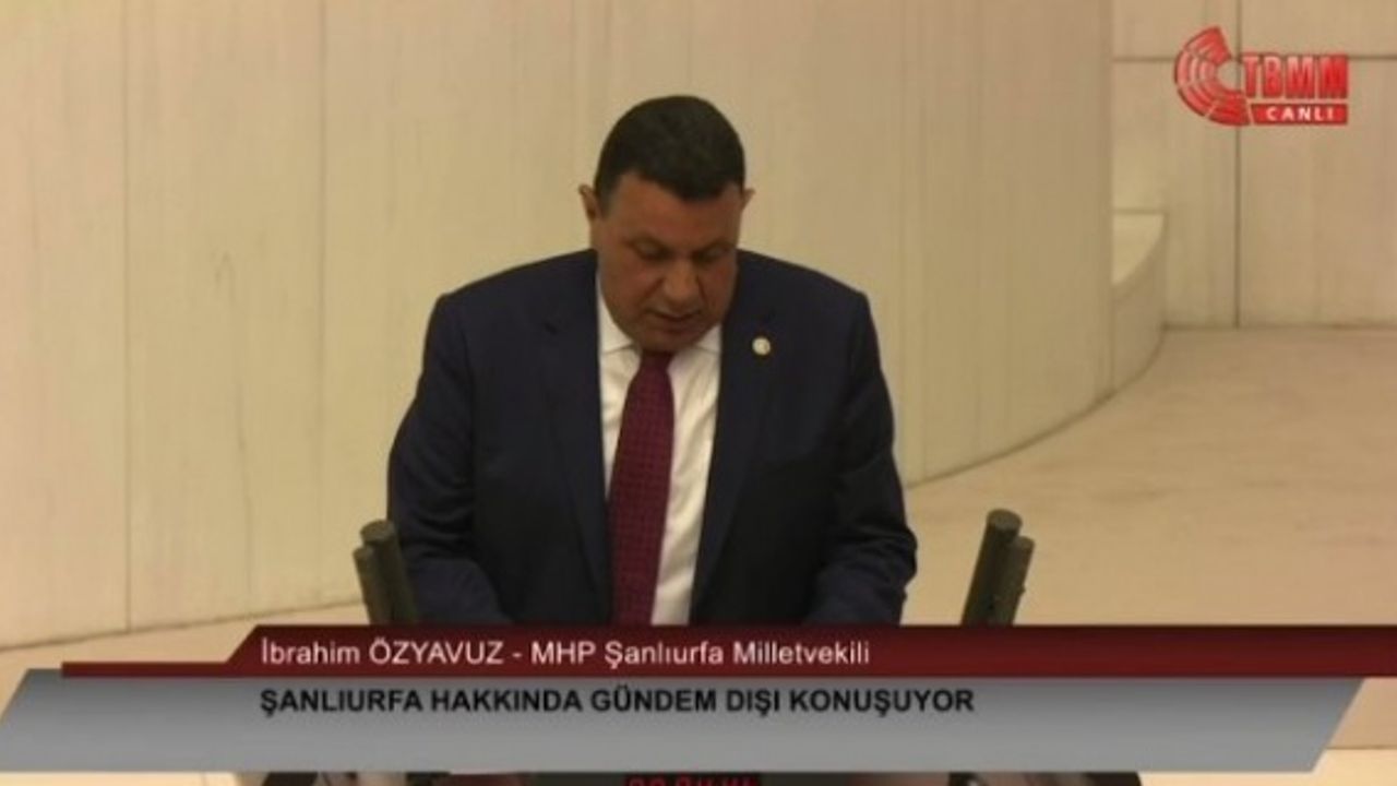 Özyavuz,Şanlıurfa'nın sorunlarını TBMM'ye taşıdı