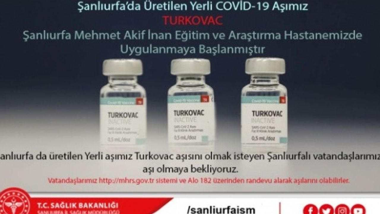 ŞANLIURFA DA ÜRETİLEN “TURKOVAC” AŞI İLİMİZDE UYGULANMAYA BAŞLANDI.