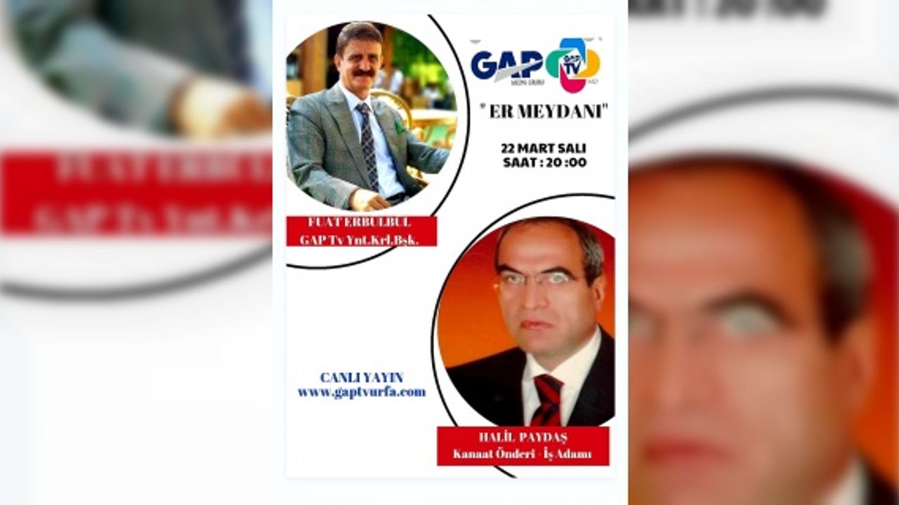 Kanaat Önderi Halil Paydaş GAP TV'de
