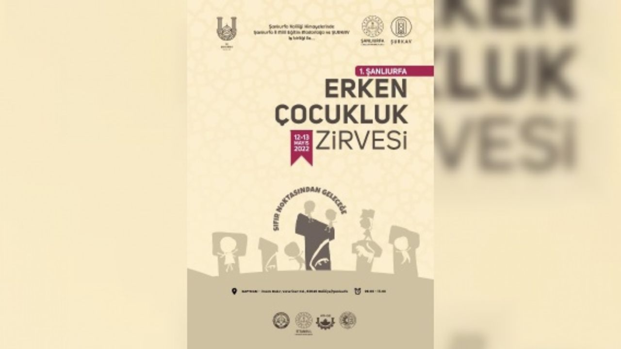 Şanlıurfa Erken Çocukluk Zirvesi “Sıfır Noktasından Geleceğe”