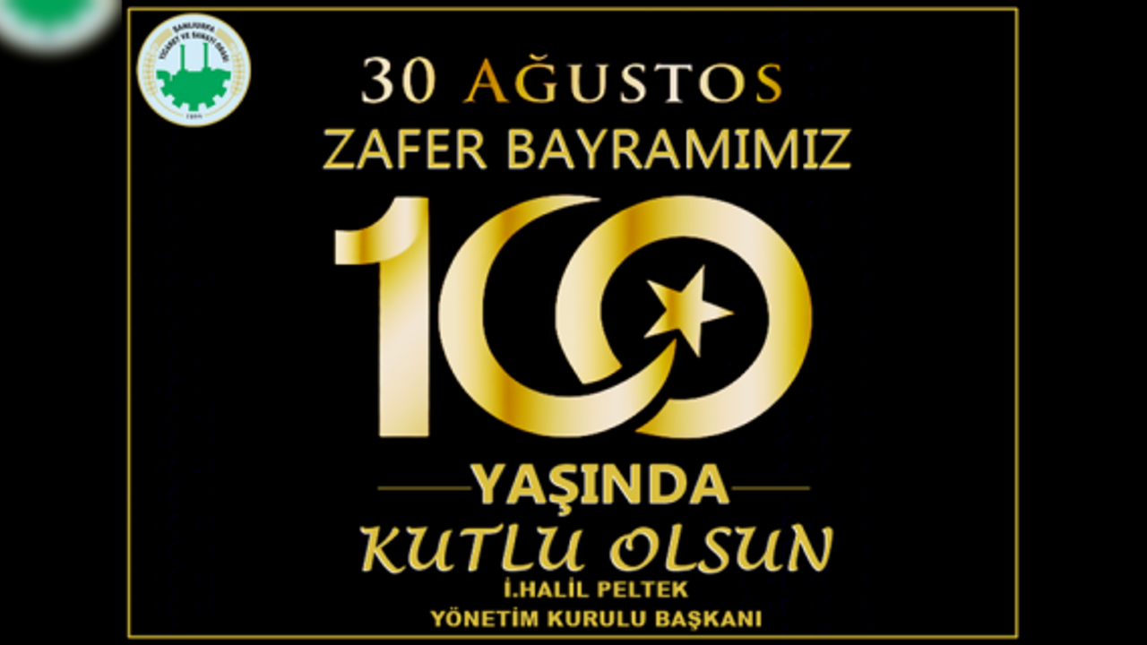 Başkan Peltek "Aziz Milletimizin 30 Ağustos Zafer Bayramı'nı kutluyorum"