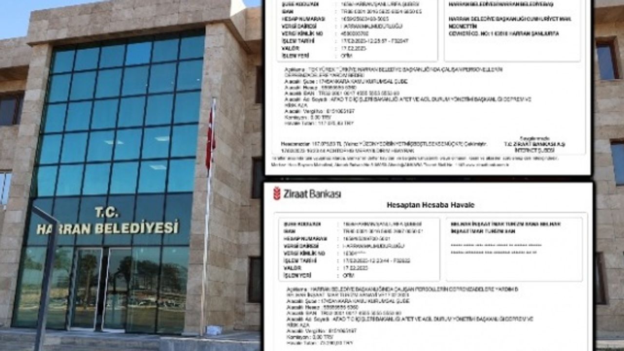 Harran Belediye Personeli AFAD'a 190 Bin TL Bağış Yaptı