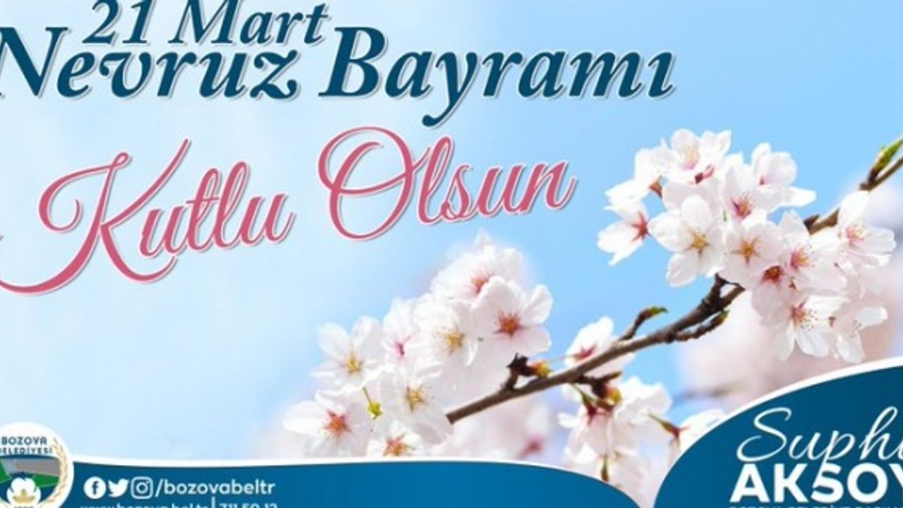Başkan Aksoy "Başta ülkemiz olmak üzere hepimize sağlık,barış ve huzur getirmesini diliyorum."