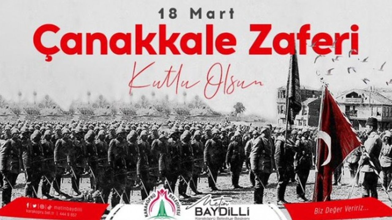 Başkan Baydilli "tüm Şehit ve Gazilerimizi minnet,saygı ve rahmetle anıyorum"