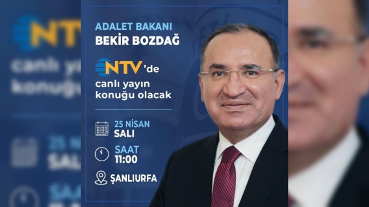 Bakan Bozdağ,NTV’nin canlı yayın konuğu oluyor.
