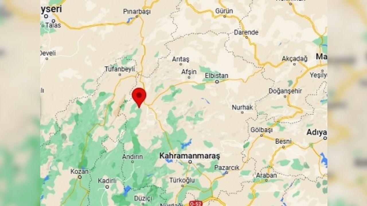 ACIELMA-GOKSUN (KAHRAMANMARAS) MERKEZLİ 4.1 BÜYÜKLÜĞÜNDE DEPREM
