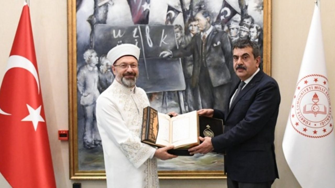 BAKAN TEKİN'E DİYANET İŞLERİ BAŞKANI ERBAŞ'TAN ZİYARET