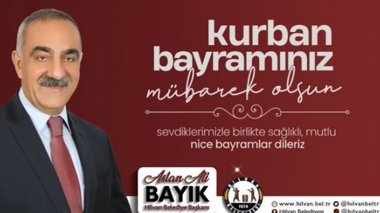 Başkan Bayık "Kurban Bayramınız Mubarek Olsun"