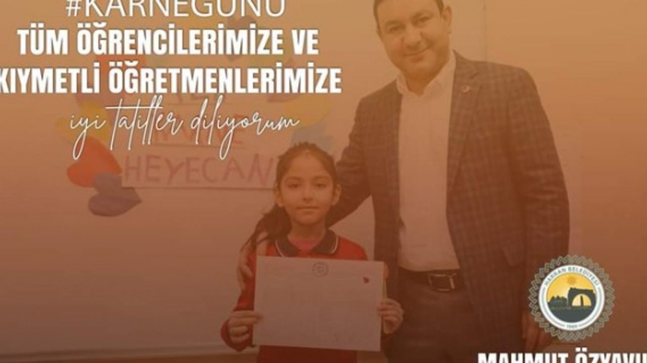 Başkan Özyavuz "tüm öğrencilerimize ve kıymetli öğretmenlerimize iyi tatiller diliyorum"