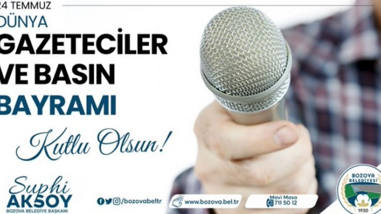 Başkan Aksoy "24 Temmuz Gazeteciler ve Basın Bayramı’nı kutlu olsun"