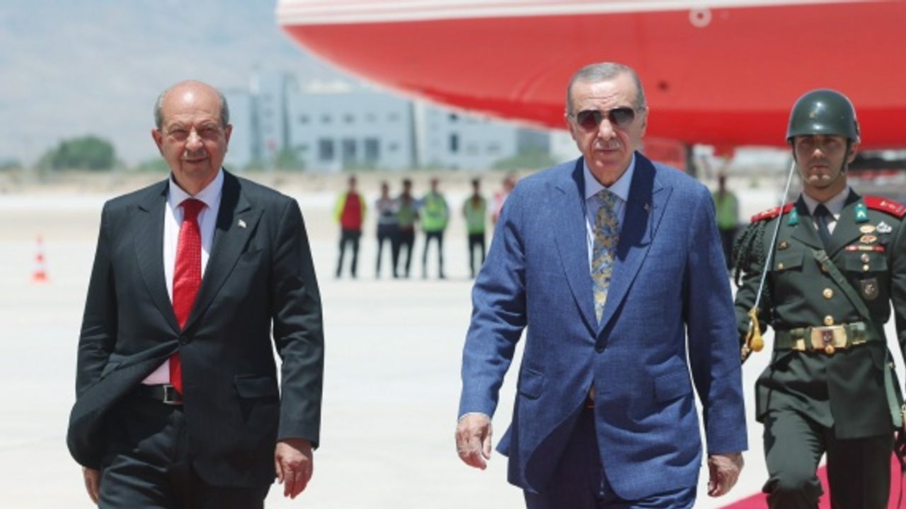 Cumhurbaşkanı Erdoğan "Ercan Havalimanı terminal binası ve pistinin Kuzey Kıbrıs Türk Cumhuriyeti'ne hayırlı, uğurlu olmasını diliyorum"