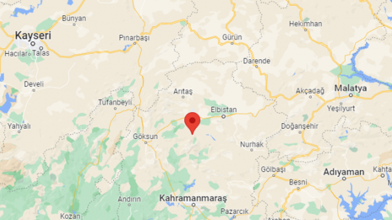 ERICEK-GOKSUN (KAHRAMANMARAS) 3.6 BÜYÜKLÜĞÜNDE DEPREM!