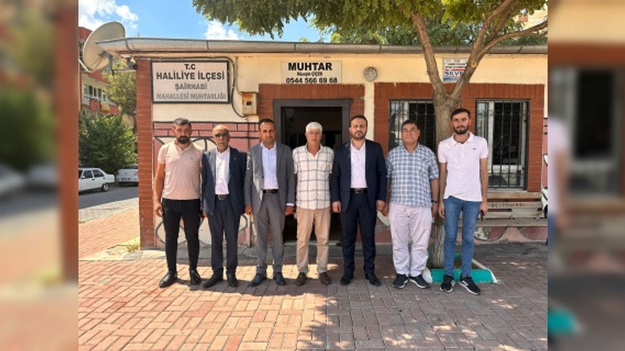 AK PARTİ HALİLİYE TEŞKİLATI MUHTAR ZİYARETLERİNİ SÜRDÜRÜYOR