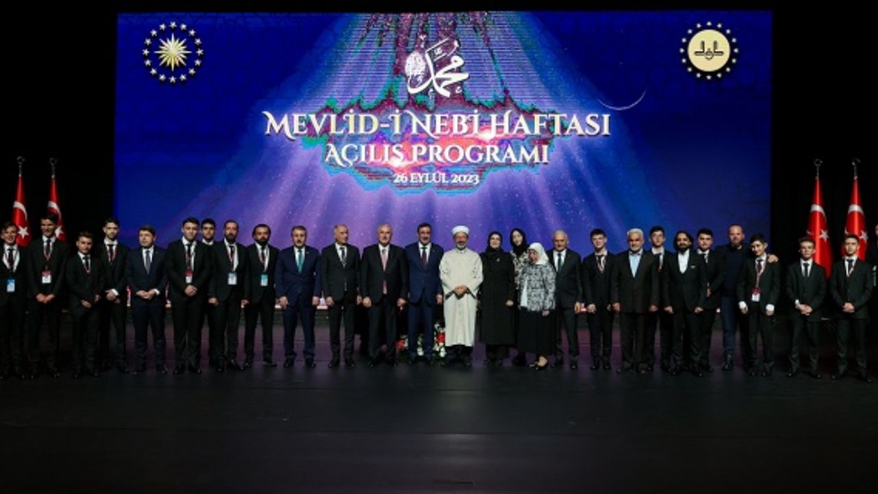 2023 Yılı Mevlid-i Nebi Haftası’nın açılış programı Ankara’da yapıldı