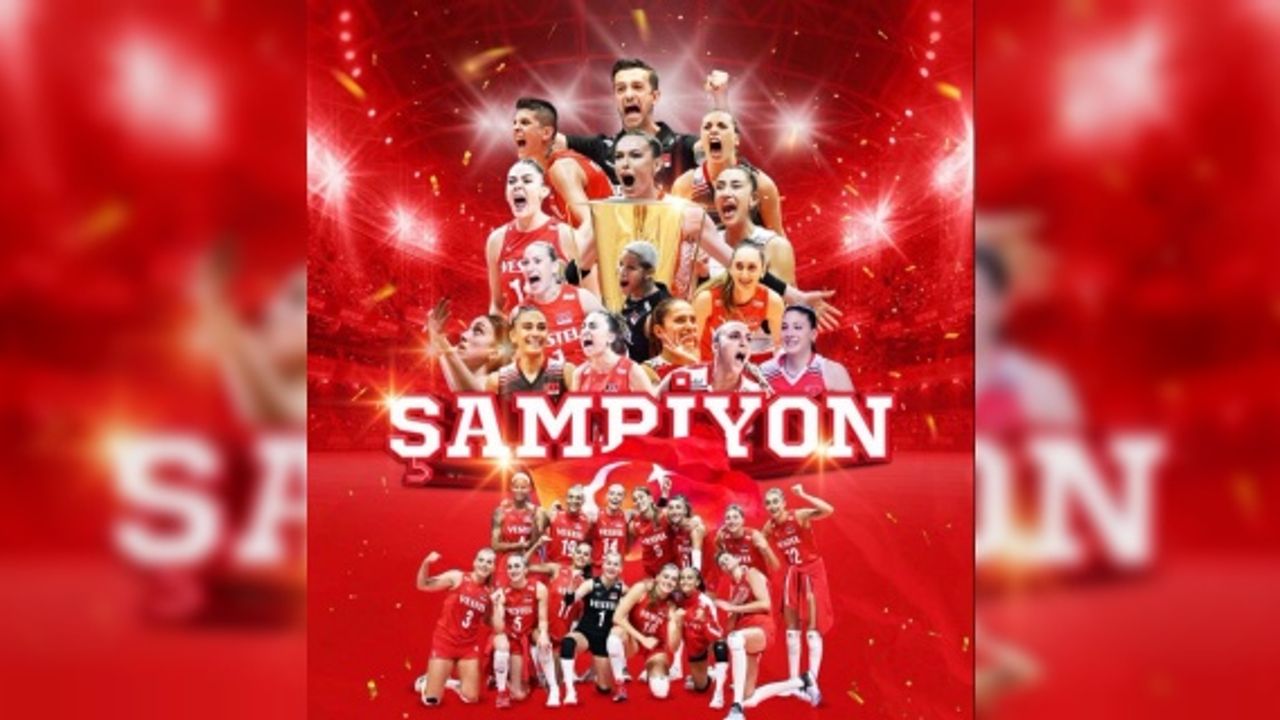A Milli Kadın Voleybol Takımı Avrupa Şampiyonu