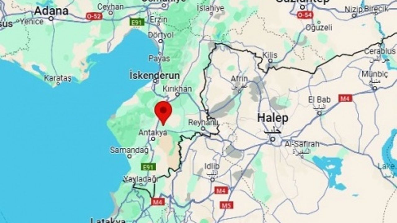 AKÇAOVA-(HATAY)'DA 3 BÜYÜKLÜĞÜNDE DEPREM