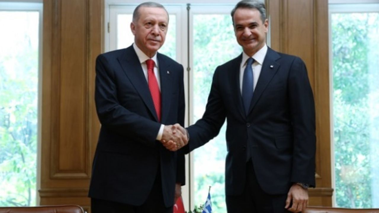 Cumhurbaşkanı Erdoğan, Yunanistan Başbakanı Miçotakis ile görüştü