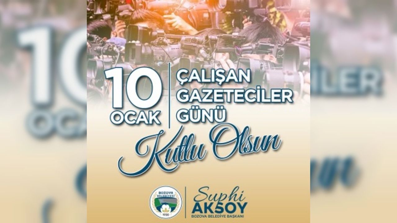 Başkan Aksoy "tüm basın mensuplarımızın Çalışan Gazeteciler Günü’nü kutluyorum"