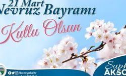 Başkan Aksoy "Başta ülkemiz olmak üzere hepimize sağlık,barış ve huzur getirmesini diliyorum."