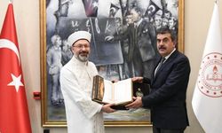 BAKAN TEKİN'E DİYANET İŞLERİ BAŞKANI ERBAŞ'TAN ZİYARET