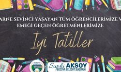 Başkan Aksoy "tüm öğrencilerimize ve emeği geçen öğretmenlerimize iyi tatiller diliyorum"
