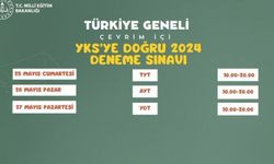 "YKS'YE DOĞRU 2024" TÜRKİYE GENELİ ÇEVRİM İÇİ DENEME SINAVI YAPILACAK