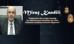 Başkan Açar "kandilin bütün insanlığa huzur ve mutluluk getirmesini temenni ederim"