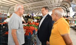 VALI ŞILDAK, PAZAR ESNAFINI ZİYARET ETTİ
