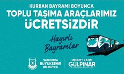 ŞANLIURFA'DA KURBAN BAYRAMI'NDA ULAŞIM ÜCRETSİZ