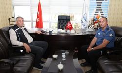 Emn.Müdürü Sürücügil,Başkan Ayhan’ı makamında ziyaret etti.