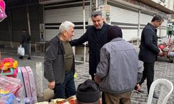 İL BAŞKANI GÜNBEGİ ESNAFLA GÜNE BAŞLADI