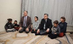 Başkan Kuş ve Günbeği Yetim Ailelerini Ziyaret Etti