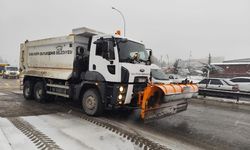 BÜYÜKŞEHİR BELEDİYESİ KAR MESAİSİNDE