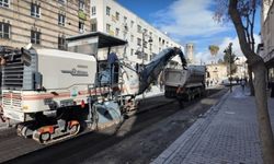 DİVANYOLU YAYALAŞTIRMA PROJESİNDE ASFALT ÖNCESİ ZEMİN ÇALIŞMASI YAPILIYOR