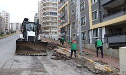 KARAKÖPRÜ’DE YOL VE KALDIRIM ÇALIŞMALARI ARALIKSIZ SÜRÜYOR