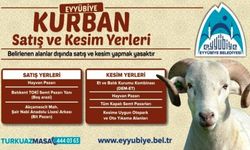 EYYÜBİYE’DE KURBAN SATIŞ VE KESİM YERLERİ DUYURULDU