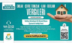 HALİLİYE BELEDİYESİ’NDEN VERGİ ÖDEMELERİNDE RESMİ  TATİL DÜZENLEMESİ