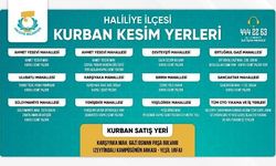HALİLİYE’DE KURBAN SATIŞ VE KESİM YERLERİ BELİRLENDİ