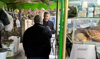 İL BAŞKANI GÜNBEGİ ESNAFLA GÜNE BAŞLADI