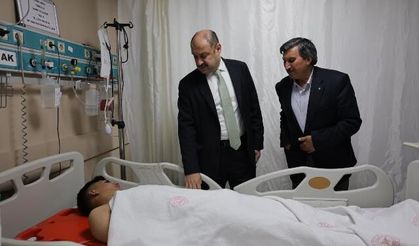 BAŞKAN GÜLPINAR’DAN YARALI ÖĞRENCİLERE ZİYARET