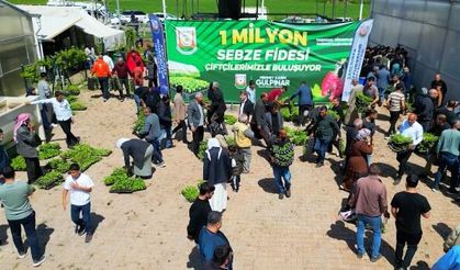BÜYÜKŞEHİR, 1 MİLYON FİDE DAĞITARAK ÜRETİCİYİ DESTEKLEDİ