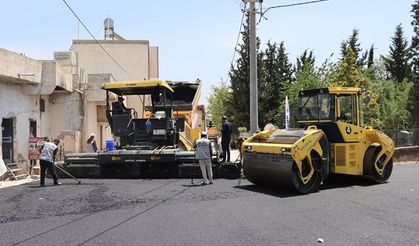 BÜYÜKŞEHİR, KISAS-YARDIMCI YOLUNDA ASFALT SERİMİNE BAŞLADI