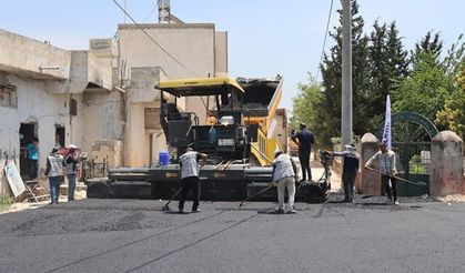 BÜYÜKŞEHİR, KISAS-YARDIMCI YOLUNDA ASFALT SERİMİNE BAŞLADI