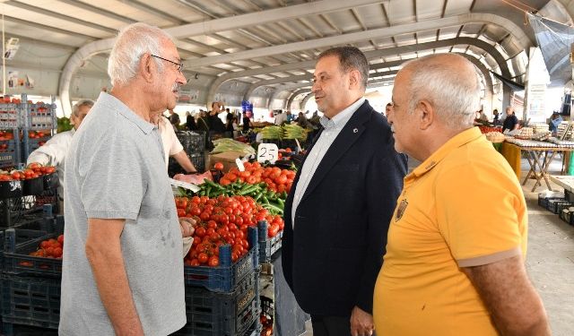 VALI ŞILDAK, PAZAR ESNAFINI ZİYARET ETTİ